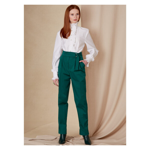 Vogue Schnittmuster V1829 - Hose - schmale Hose mit breitem Bund – Bild 2