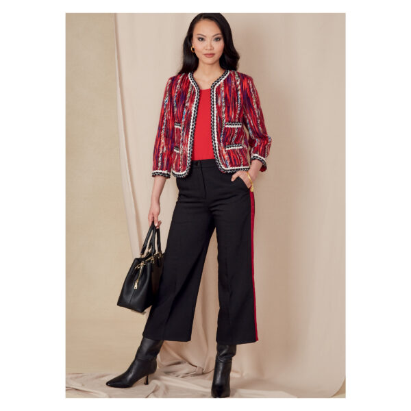 Vogue Schnittmuster V1830 - Hose und Jacke - Hosenanzug - Kombination – Bild 4