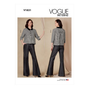 Vogue Schnittmuster V1831 - Hose und Jacke - Hosenanzug - Kombination