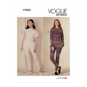 Vogue Schnittmuster V1835 - Hose und Shirt - Hausanzug