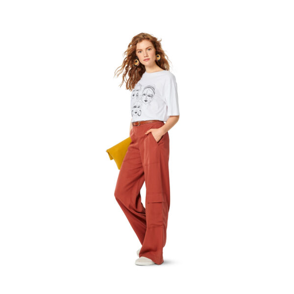 Burda Style Schnittmuster Nr. 6250 - Hosen - Weite Form - rückw. Gummizug – Bild 5
