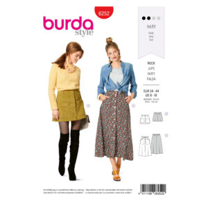 Burda Style Schnittmuster Nr. 6252 - Rock - Röcke in Midi & Mini