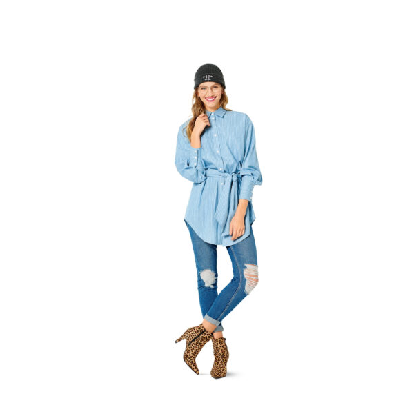 Burda Style Schnittmuster Nr. 6263 - Bluse - Hemdblusen im Boyfriend-Look – Bild 8