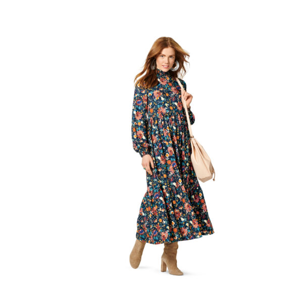 Burda Style Schnittmuster Nr. 6265 - Kleider mit Midirock & Bubi-Kragen – Bild 5