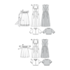 Burda Style Schnittmuster Nr.6268 - Kleid - zwei Dirndl mit Bluse & Schürze – Bild 14