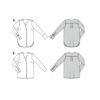 Burda Style Schnittmuster Nr. 6278 - Blusen - Longblusen - V-Ausschnitt – Bild 9