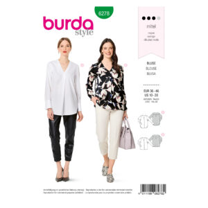 Burda Style Schnittmuster Nr. 6278 - Blusen - Longblusen - V-Ausschnitt