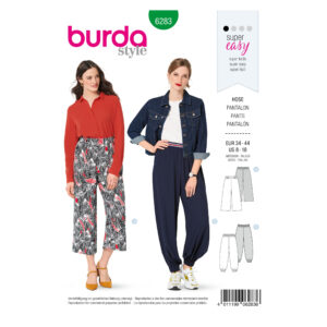 Burda Style Schnittmuster Nr. 6283 - Hose - Hosen im Leisure-Look