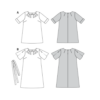 Burda Style Schnittmuster Nr. 6305 - Shirt und Kleid - Falten am Ausschnitt – Bild 5
