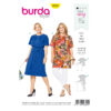 Burda Style Schnittmuster Nr. 6305 - Shirt und Kleid - Falten am Ausschnitt