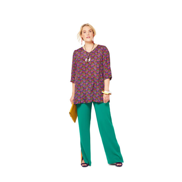 Burda Style Schnittmuster Nr. 6307 - Blusenshirt mit V-Ausschnitt – Bild 2