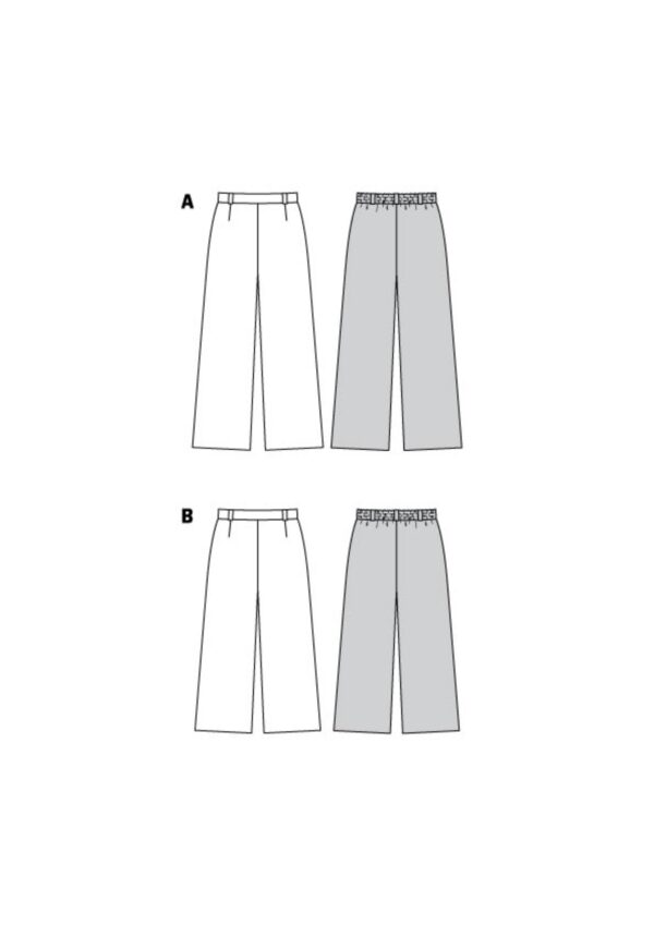 Burda Style Schnittmuster Nr. 5969 - Hose – Gummidurchzug - weite Beine – Bild 9