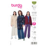 Burda Style Schnittmuster Nr. 5976 - Jacke und Mantel - kragenlos