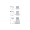 Burda Style Schnittmuster Nr. 5978 - Rock - Stufenrock - Gummidurchzug – Bild 11