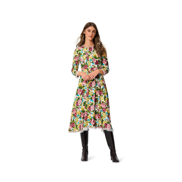 Burda Style Schnittmuster Nr. 5983 - Kleid - Taillenbund, weiter oder enger Rock – Bild 2