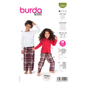 Burda Kids Schnittmuster Nr. 9250 - Kombination - Longsleeve und Hose