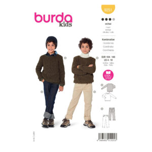 Burda Kids Schnittmuster Nr. 9251 - Kombination - Pullover und Hose