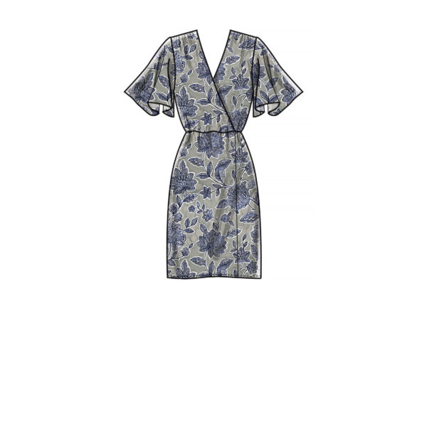McCalls Schnittmuster M7970 - Kleid - mit Volant - Rüschen - schräger Verschluss – Bild 4