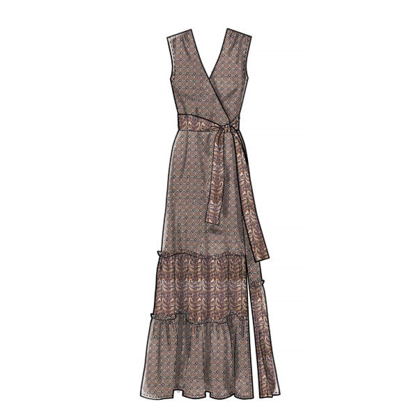 McCalls Schnittmuster M7970 - Kleid - mit Volant - Rüschen - schräger Verschluss – Bild 5