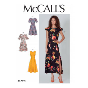 McCalls Schnittmuster M7971 - Kleid - Teilungsnaht an der Taille - Abnäher
