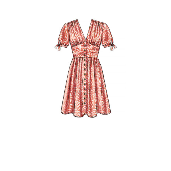 McCalls Schnittmuster M7974 - Kleid - breiter Bund - eingeriehen – Bild 3