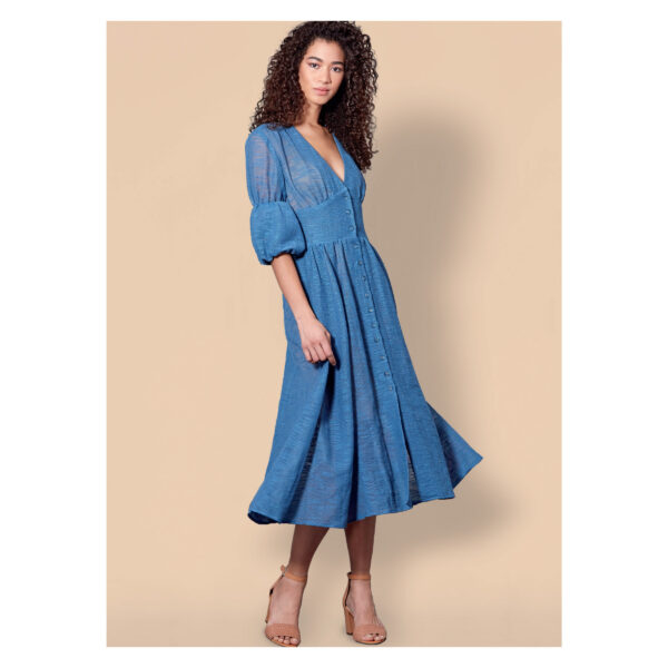 McCalls Schnittmuster M7974 - Kleid - breiter Bund - eingeriehen – Bild 5