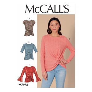 McCalls Schnittmuster M7975 - Bluse - Shirt - verknotet