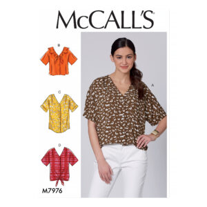 McCalls Schnittmuster M7976 - Bluse - Shirt - Knopfleiste vorn