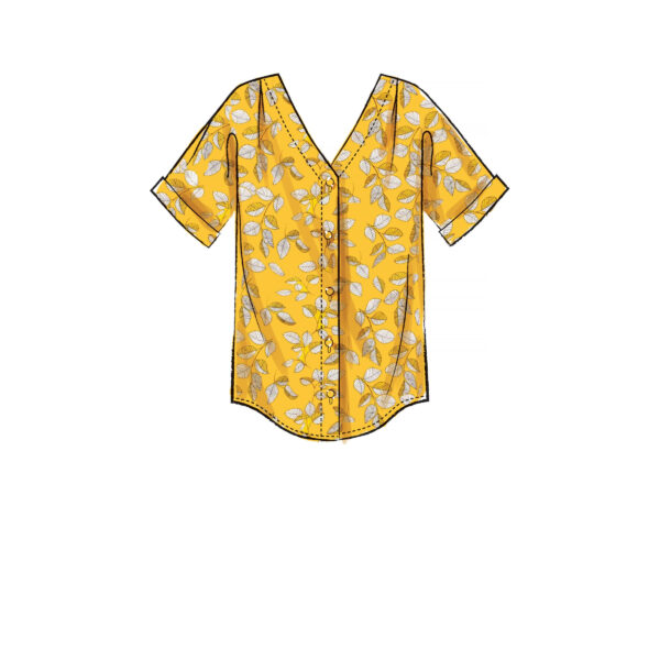 McCalls Schnittmuster M7976 - Bluse - Shirt - Knopfleiste vorn – Bild 4