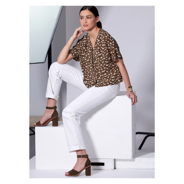 McCalls Schnittmuster M7976 - Bluse - Shirt - Knopfleiste vorn – Bild 6