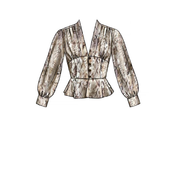 McCalls Schnittmuster M7978 - Bluse - Shirt - tailliert - Raffung im Oberteil – Bild 3