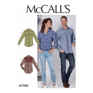 McCalls Schnittmuster M7980 - Hemd - Jeanshemd - Unisex