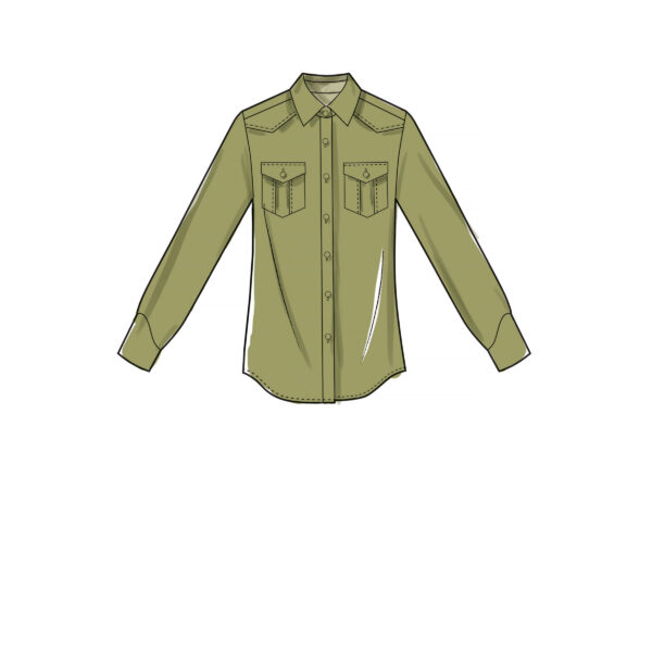 McCalls Schnittmuster M7980 - Hemd - Jeanshemd - Unisex – Bild 7