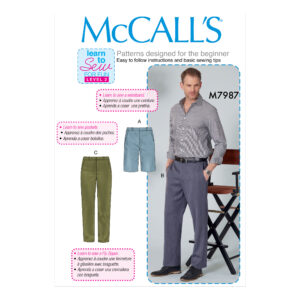 McCalls Schnittmuster M7987 - Hose - Anzughose - schräge Eingrifftaschen