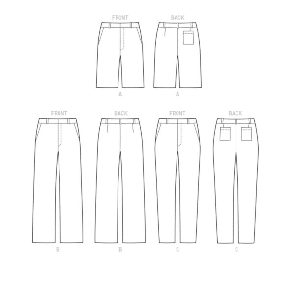 McCalls Schnittmuster M7987 - Hose - Anzughose - schräge Eingrifftaschen – Bild 9