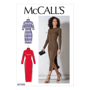 McCalls Schnittmuster M7999 - Kleid - schlicht und elegant - Strickkleid
