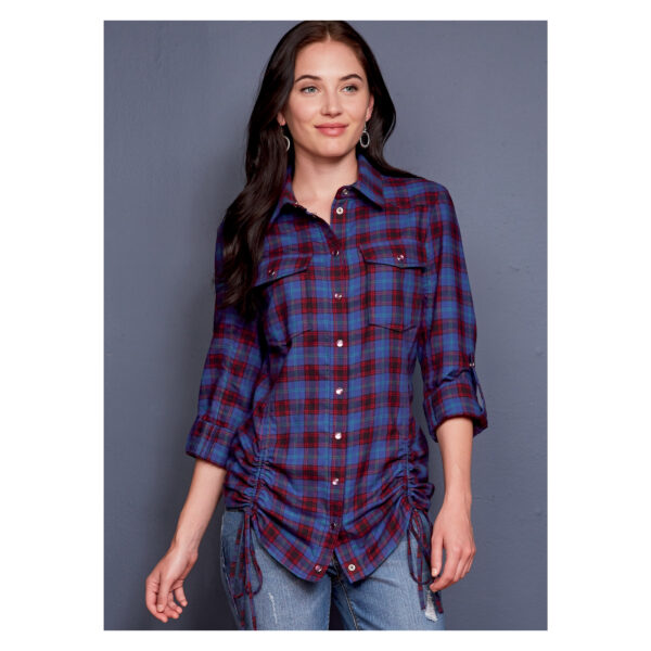 McCalls Schnittmuster M8027 - Bluse tailliert - Brusttaschen – Bild 2