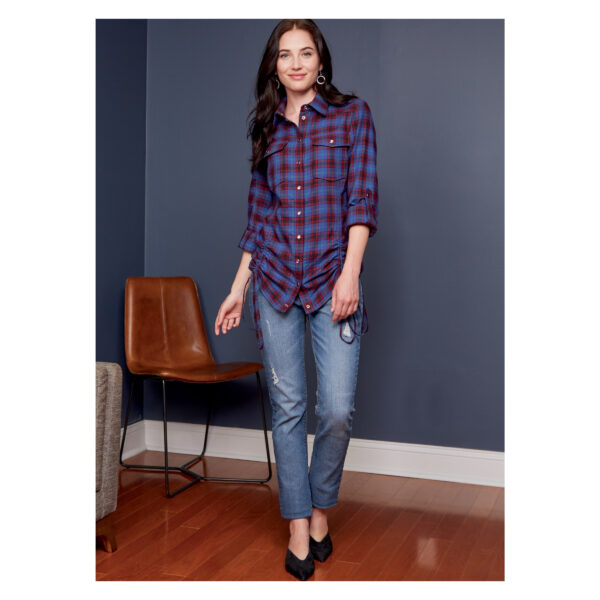 McCalls Schnittmuster M8027 - Bluse tailliert - Brusttaschen – Bild 5