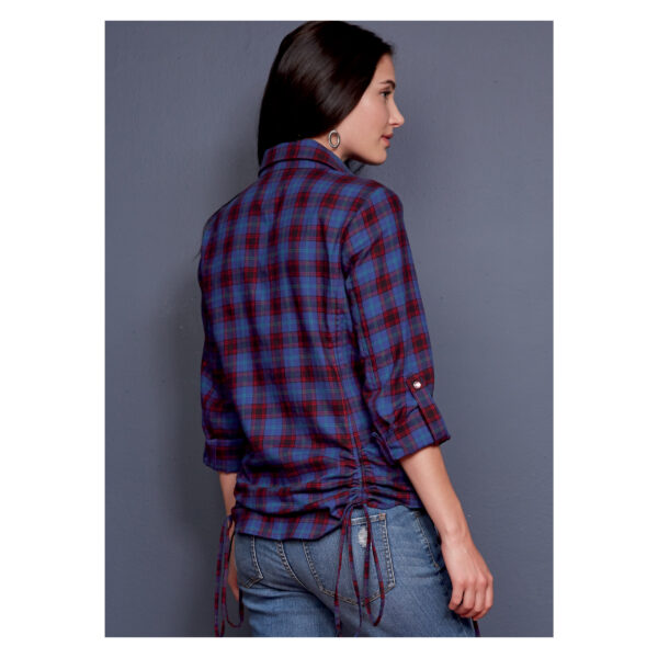 McCalls Schnittmuster M8027 - Bluse tailliert - Brusttaschen – Bild 6