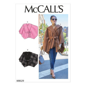 McCalls Schnittmuster M8029 - Umhang - Cape - Poncho
