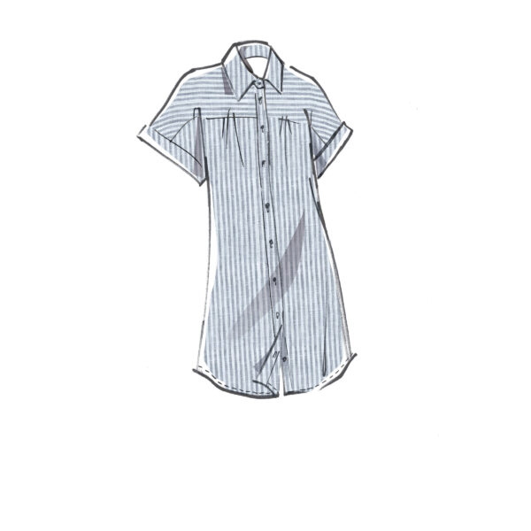 McCalls Schnittmuster M8030 - Hemdblusenkleid - lässig, sportlich – Bild 3