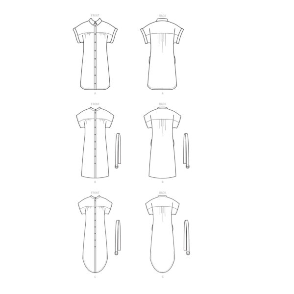 McCalls Schnittmuster M8030 - Hemdblusenkleid - lässig, sportlich – Bild 9