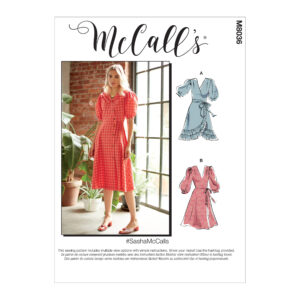 McCalls Schnittmuster M8036 - Kleid mit Wickeloptik