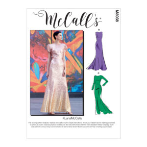 McCalls Schnittmuster M8038 - Abendkleid - rückenfrei
