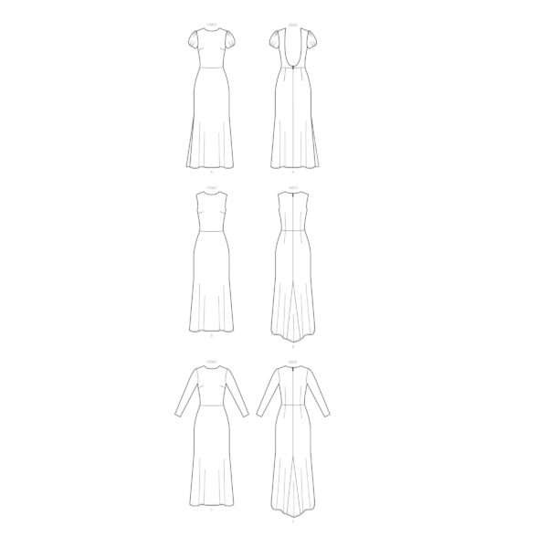 McCalls Schnittmuster M8038 - Abendkleid - rückenfrei – Bild 9