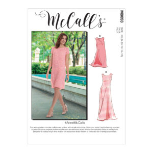 McCalls Schnittmuster M8053 - schlichtes Sommerkleid