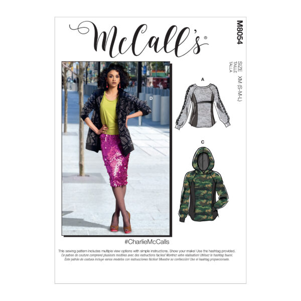 McCalls Schnittmuster M8054 - Shirt oder Jacke