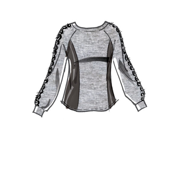 McCalls Schnittmuster M8054 - Shirt oder Jacke – Bild 3