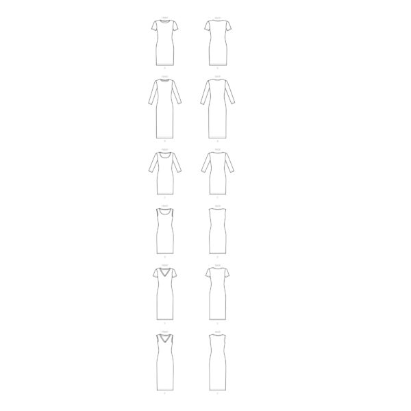 McCalls Schnittmuster M8058 - elegantes Kleid – Bild 6