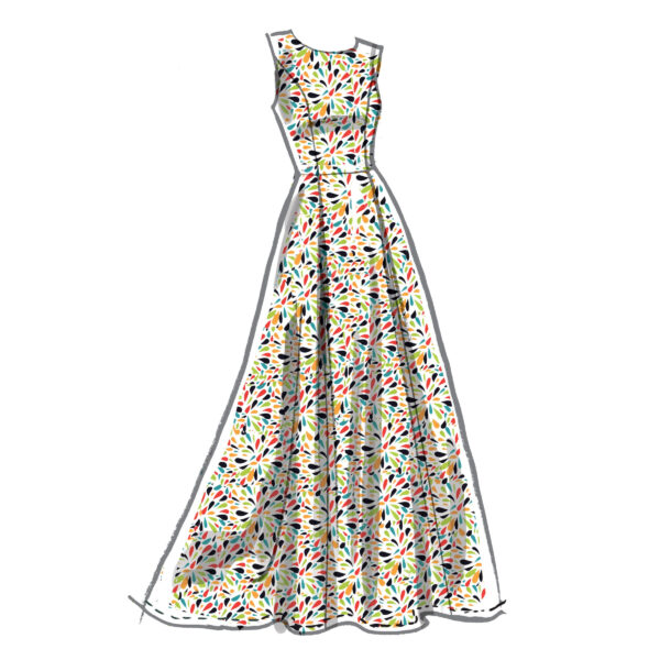 McCalls Schnittmuster M8060 - schwungvolles Sommerkleid – Bild 3
